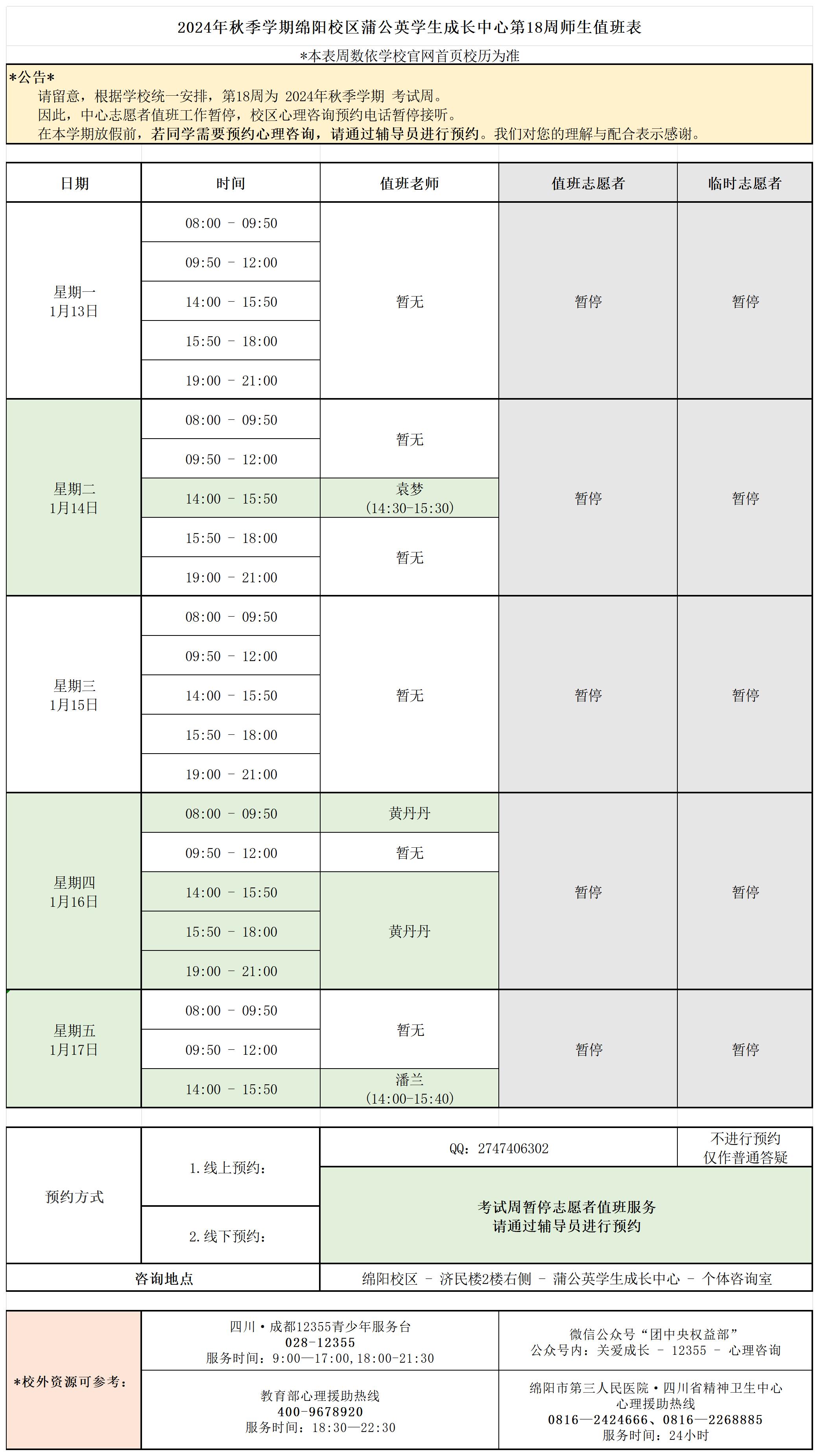 蒲公英学生成长中心2024年秋季学期第18周师生值班表_Sheet1 (2).jpg